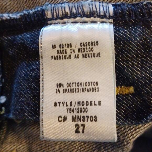 GUESS Daredevil Boot-Cut Dark Wash Denim Jeans. Size 27 - Picture 14 of 16